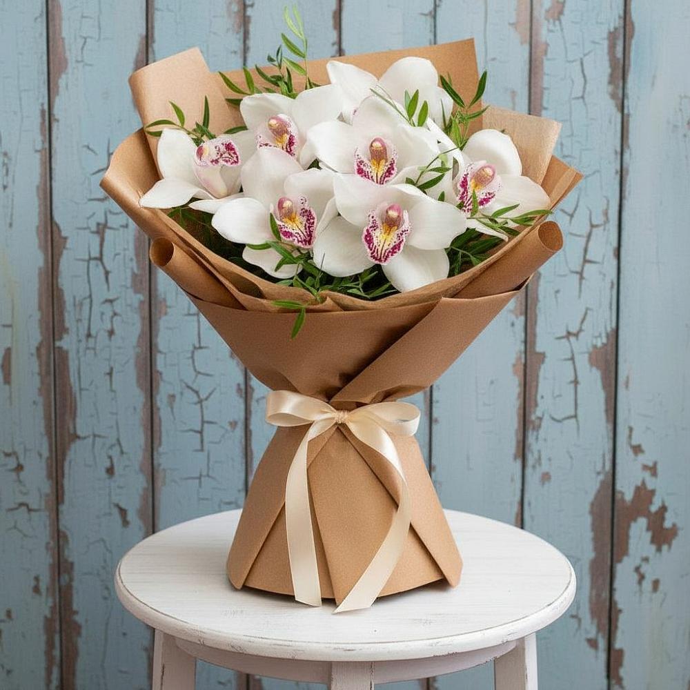 Букет цветов из: Орхидеи и Розы в Армянске