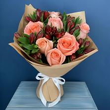 Букет цветов из:  Розы и Альстромерии в Армянске