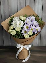 Букет цветов из:  Хризантемы и Розы в Армянске