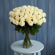 Букет 51 Белая роза Эдлесс Лав в Армянске