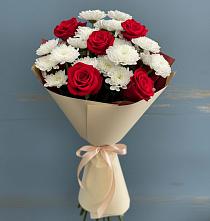 Букет цветов из:  Розы и Хризантемы в Армянске
