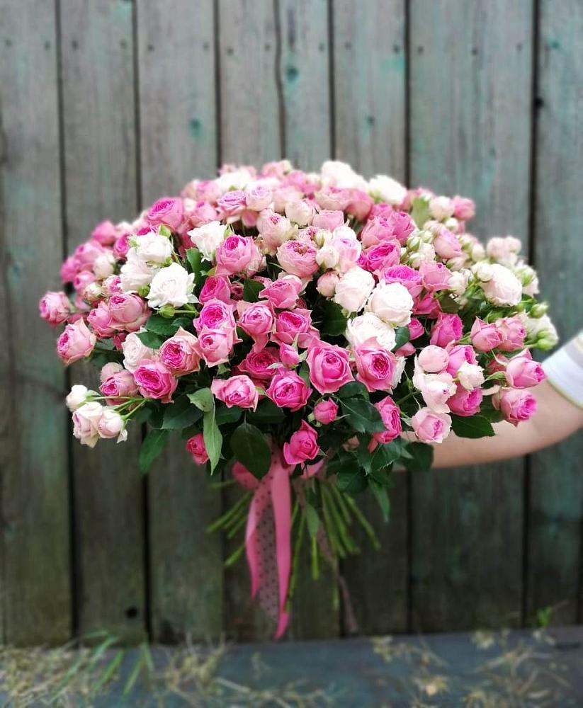 Букет Розовые кустовые розы Натали и Лав Лидия в Армянске