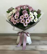 Букет цветов из:  Хризантемы и Розы в Армянске