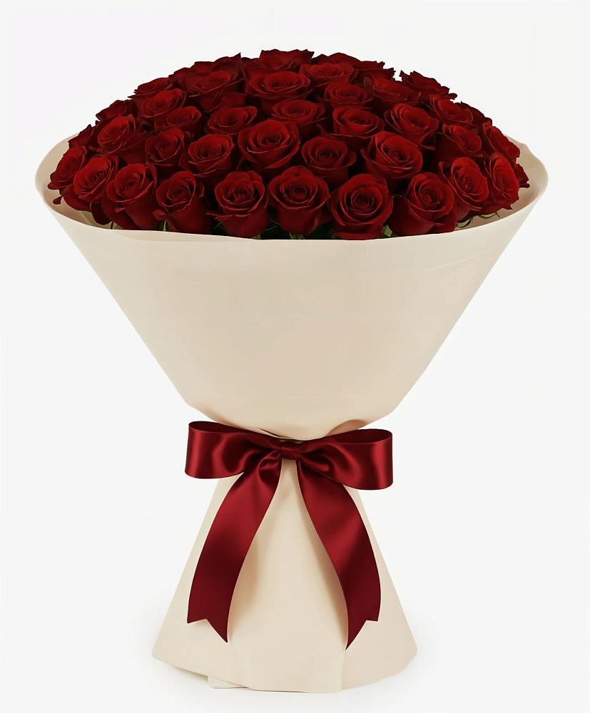 Букет 101 Бордовая роза Блэк Бакарра в Армянске