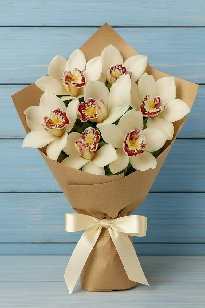 Букет цветов из: Орхидеи и Розы в Армянске