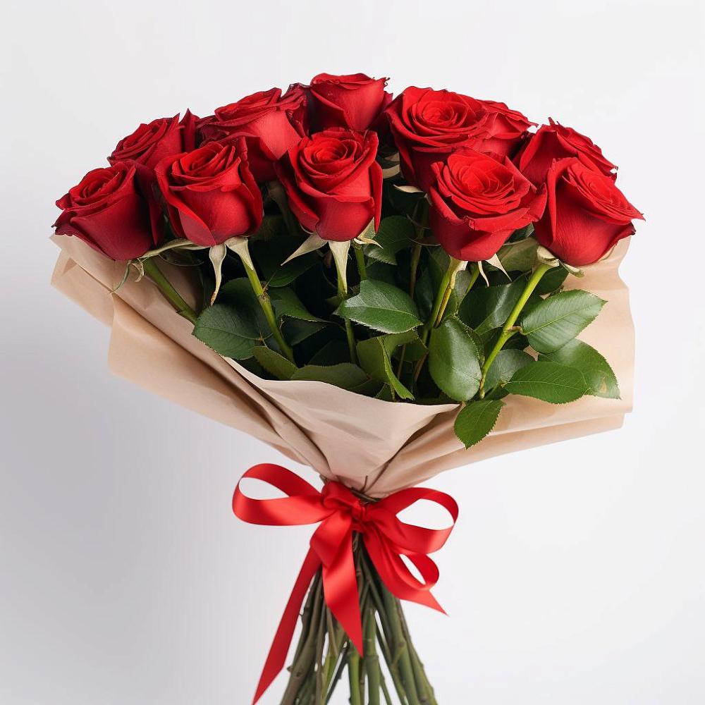 Букет 11 Красных роз Эдлесс Лав в Армянске