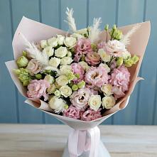 Букет цветов из:  Альстромерии и Розы в Армянске